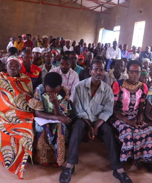 Vue partielle des participants au renforcement des capacités à Kajabure