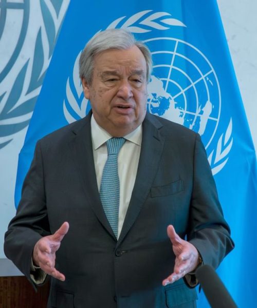 Le Secrétaire des Nations unies, Antonio Guterres